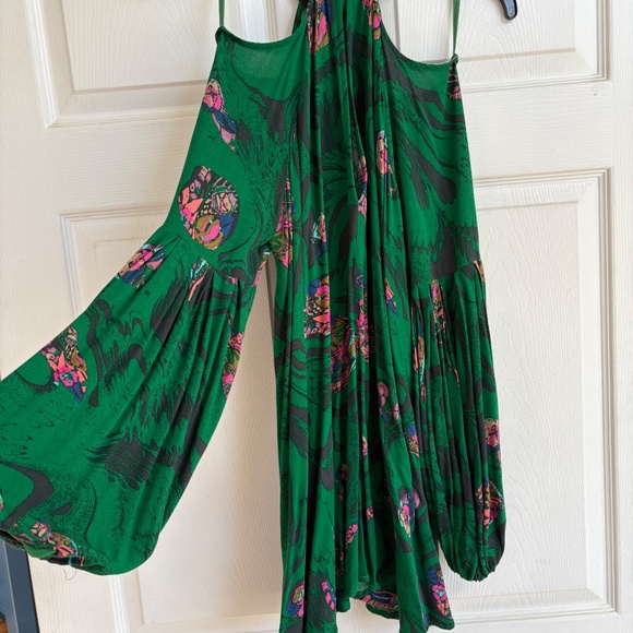Free People Floral Green Dress/Tunic - Picture 5 of 10